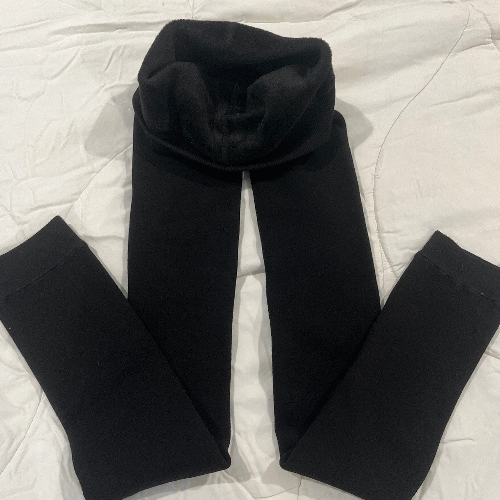 🖤Black fleece lined leggings